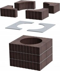 Romotop - akumulační sada horní MAMMOTH pro krbové vložky s průměrem odkouření 200 mm