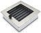 Ventilační mřížka Standard 17x17 cm s žaluzií - nerezová matná