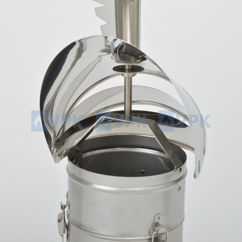 Nerezová komínová hlavica Rotowent Dragon ø150 mm - inštalácia zasunutím do komína