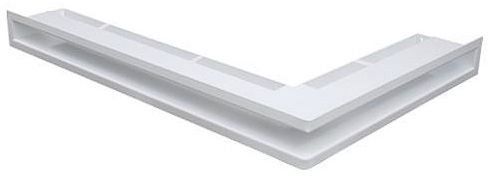 Ventilační otvor LUFT rohový levý 766x547x60 mm - bílý