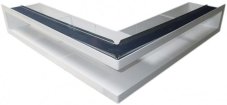 Ventlab - ventilačný otvor rohový 500x500x100 mm - biely