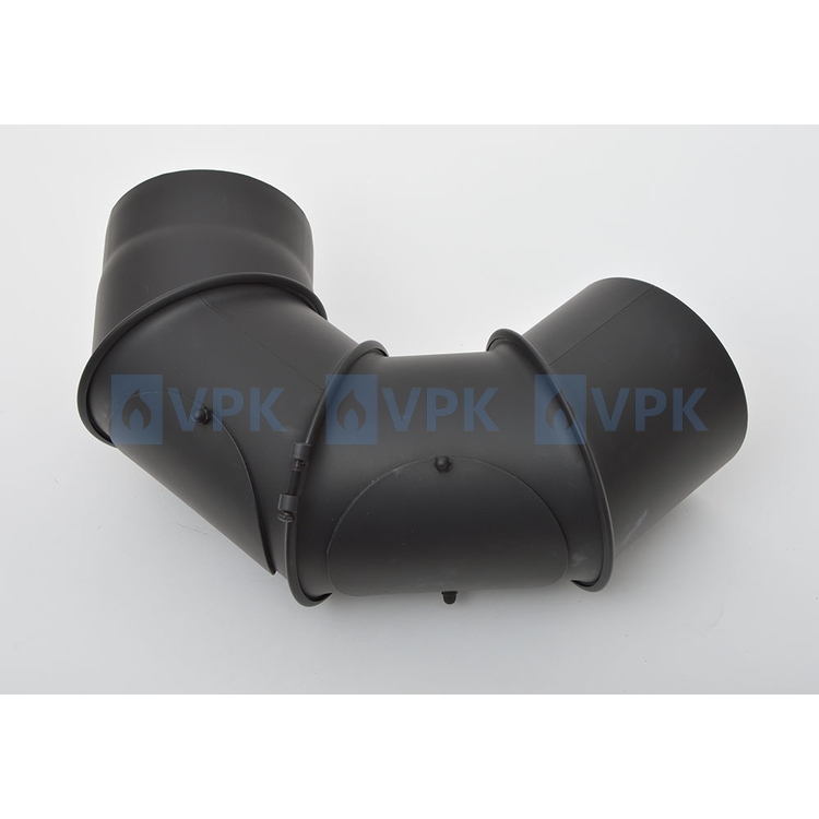 KC20 - Koleno ø130 mm / UNI-4segmentové nastavitelné - s čistícími otvory