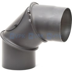 KA20 - Koleno ø150 mm / 0-90° nastavitelné - s čistícím otvorem - antracit