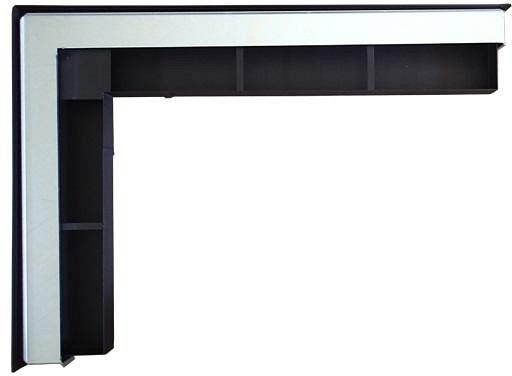 Ventlab - ventilačný otvor rohový ľavý 700x500x70 mm - čierny