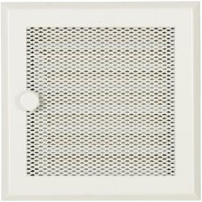 Ventilační mřížka 16x16 cm s žaluzií - bílá