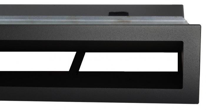 Ventlab V-Open - ventilačný otvor rovný 600x100 mm - čierny
