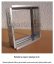 Ventilačná mriežka 16x16 cm - krémový brokát
