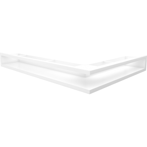 Ventilační otvor LUFT rohový levý 766x547x90 mm - bílý