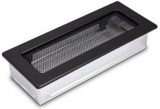 Ventilačná mriežka Standard 11x24 cm - čierna