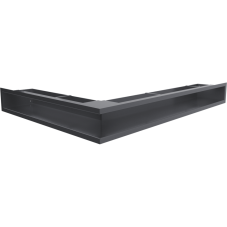 Ventilační otvor LUFT rohový pravý 547x766x90 mm grafit