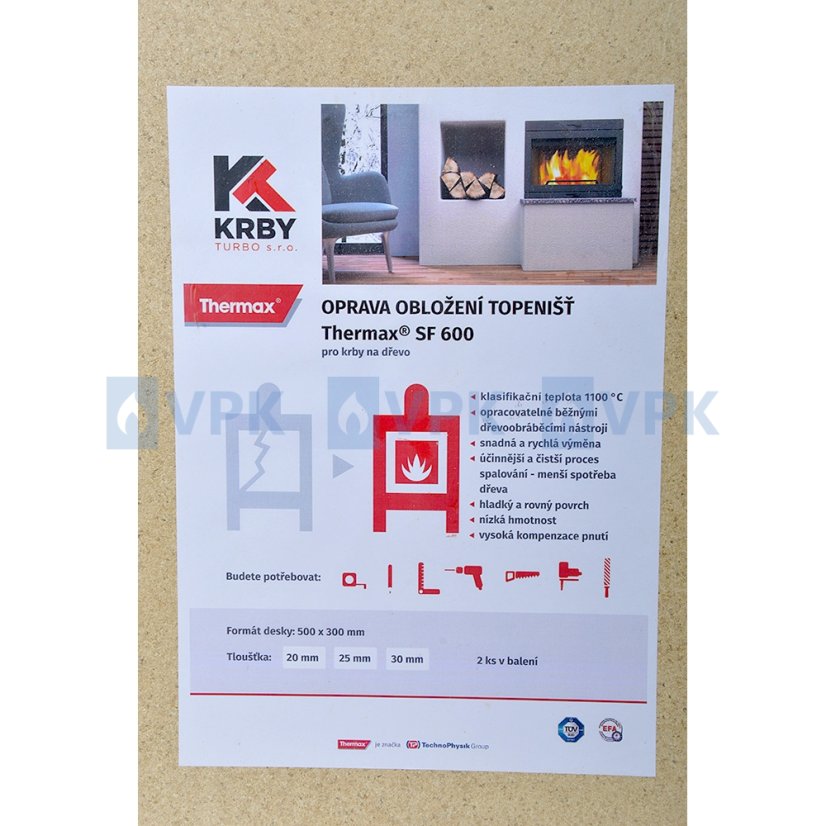 Opravná sada THERMAX SF – 2 ks dosiek 500×300×30 mm