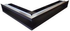 Ventlab - ventilačný otvor rohový ľavý 700x500x100 mm - čierny