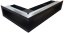 Ventlab - ventilačný otvor rohový ľavý 500x300x100 mm - čierny