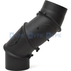 KC20 - Koleno ø160 mm / UNI-4-segmentové nastaviteľné - s čistiacimi otvormi