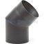 KA20 - Koleno dymovodu 45° / ø150 mm - pevné - antracit