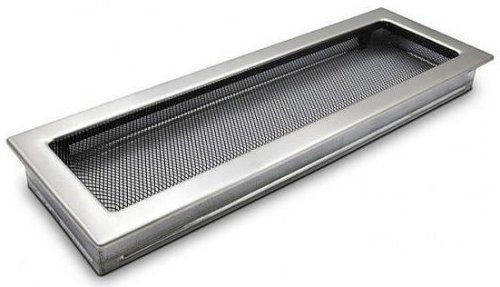Ventilačná mriežka Standard 17x49 cm s žalúzií - nerezová matná