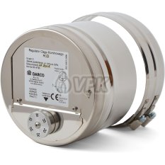 Regulátor komínového ťahu RCO - umiestnenie do dymovodu ø150 mm - okrúhly