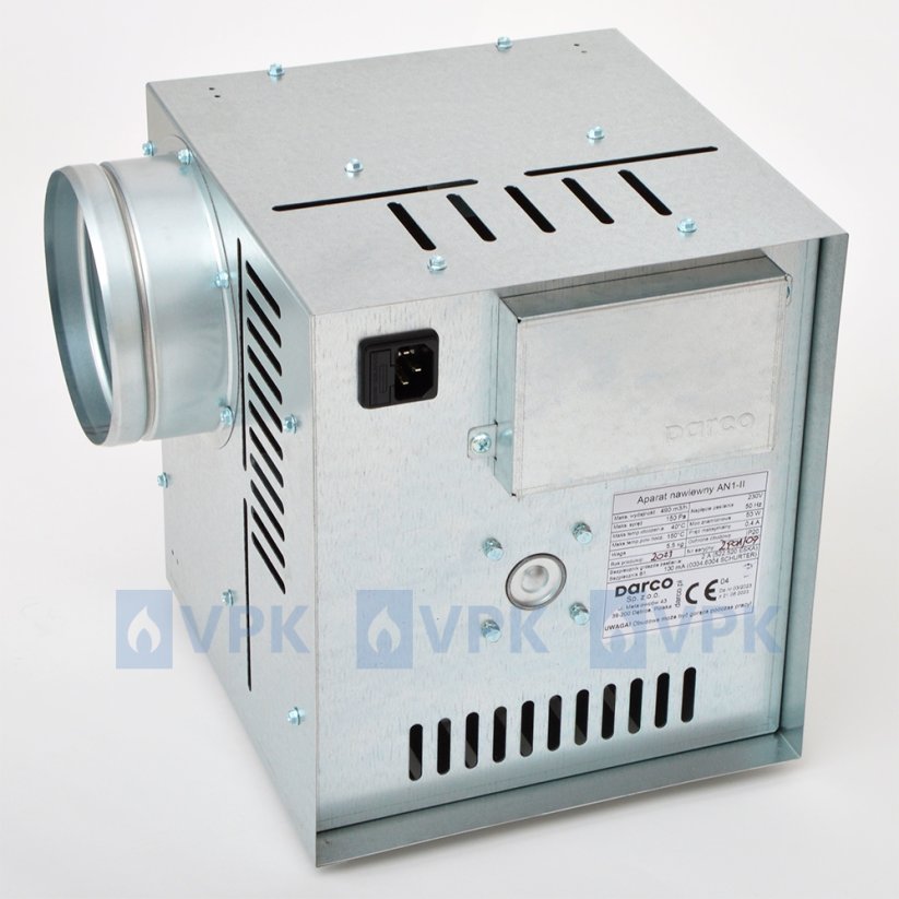 Ventilátor pre teplovzdušný rozvod Darco AN1-II (490 m3/h)