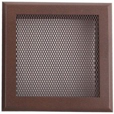 Ventilačná mriežka 16x16 cm - hnedý brokát