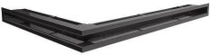 Ventilační otvor LUFT rohový pravý 547x766x60 mm - černý