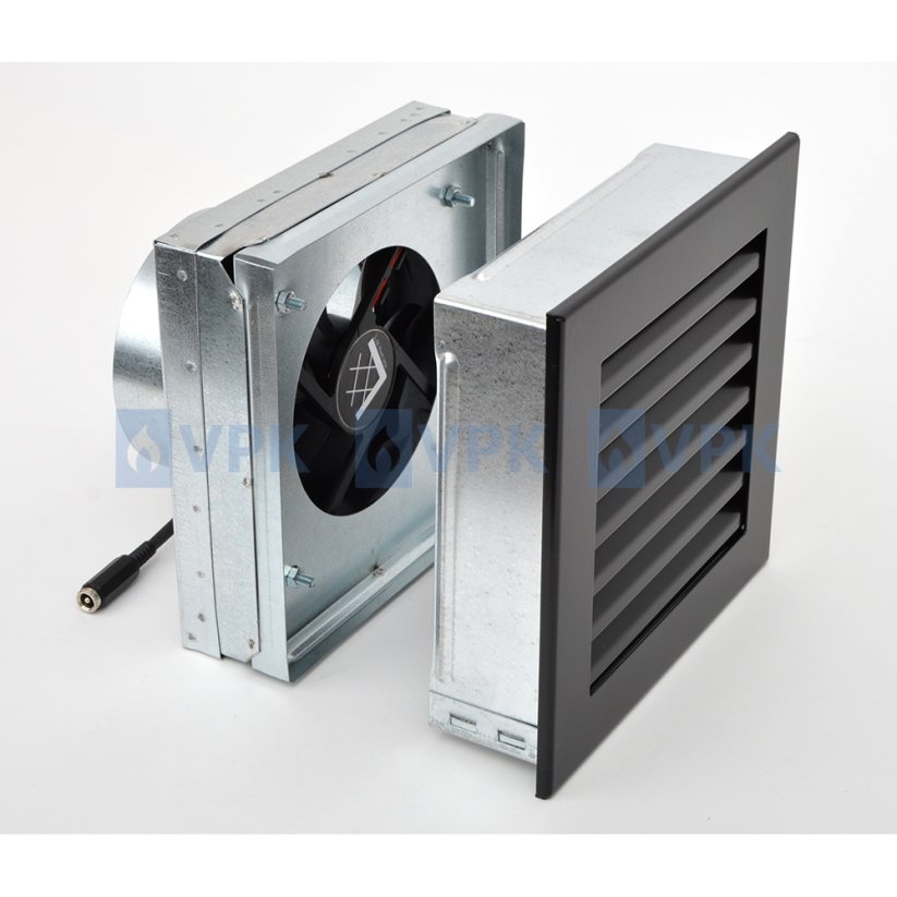 Ventilátor do mriežky Standard 17x17 cm s čidlom - ø100 mm