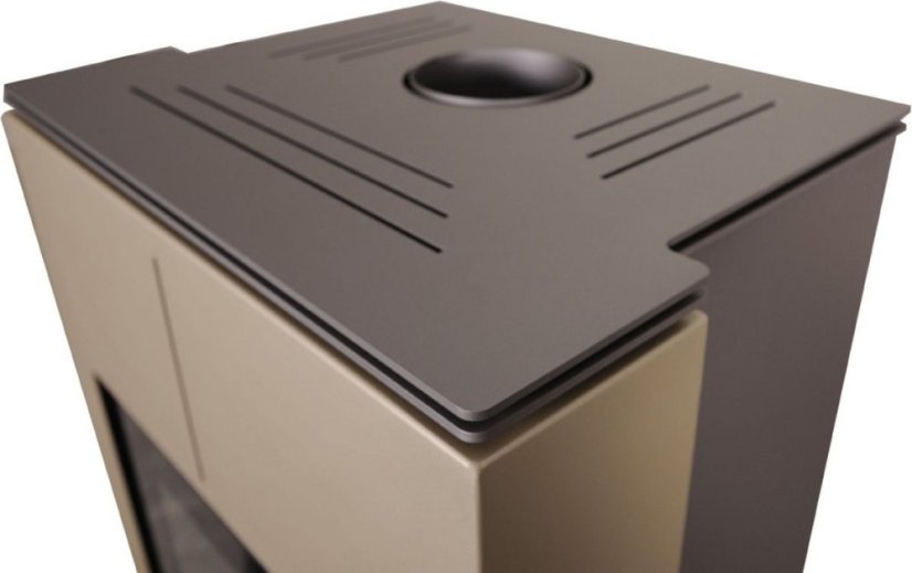 AQUAFLAM VARIO - SAPORO 11/7 kW (olivová) elektronická regulace