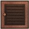 Ventilační mřížka 16x16 cm s žaluzií - stará měď