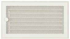 Ventilační mřížka 16x32 cm s žaluzií - bílá