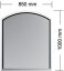 Podkladové sklo pod kamna - MADRID 8 mm (850 x 1000 mm)