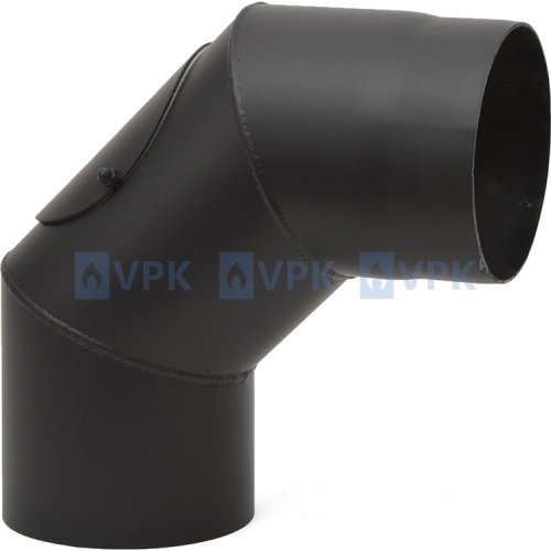 KC20 - Koleno dymovodu 90° / ø180 mm - pevné s čistiacim otvorom
