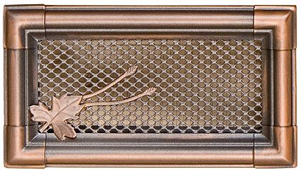 Ventilačná mriežka Retro 10x20 cm - medená patina