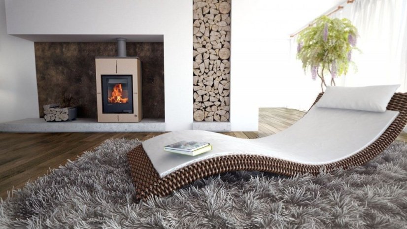 AQUAFLAM VARIO - SAPORO 11 kW (olivová) bez výměníku