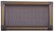 Ventilačná mriežka Exclusive 16x32 cm so žalúziou - grafit / mosadz patina