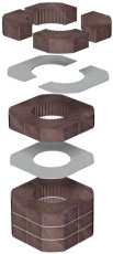 Romotop - akumulačná sada horná MAMMOTH pre krbové vložky s priemerom dymovodu 150 mm