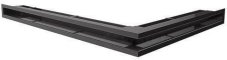Ventilační otvor LUFT rohový levý 766x547x60 mm - černý