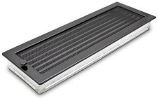 Ventilačná mriežka Standard 17x49 cm so žalúziou - čierna