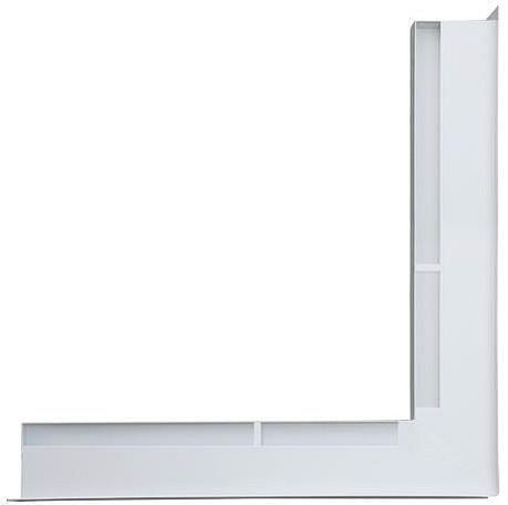 Ventilačný otvor LUFT rohový 560x560x60 mm - biely