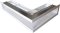 Ventlab - ventilační otvor rohový pravý 300x500x100 mm - bílý
