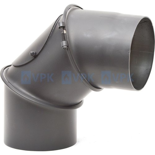 KA20 - Koleno ø150 mm / 0-90° nastavitelné - s čistícím otvorem - antracit