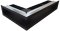 Ventlab - ventilačný otvor rohový ľavý 500x300x100 mm - čierny