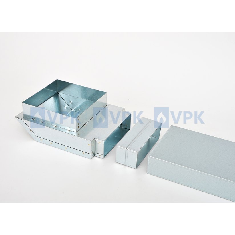 Redukcia 90° - pre mriežky STANDARD 17x17 cm (150x50 mm)
