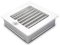 Ventilačná mriežka Standard 17x17 cm so žalúziou - biela