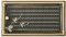 Ventilačná mriežka Retro 16x32 cm so žalúziou - zlatá patina