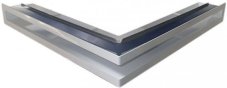 Ventlab - ventilačný otvor rohový 500x500x70 mm - biely