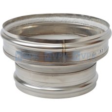 KN10400616 - Prechodka ø180 mm (prevlečná) pre komíny ø200/230 mm (vnútorný/vonkajší ø hrdla)