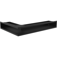 Ventilačný otvor LUFT rohový pravý 400x600x90 mm - čierny
