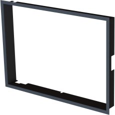 Krycí rámeček 1x90° hloubka 60mm, černý, BEF Twin (V) 8 (N) II