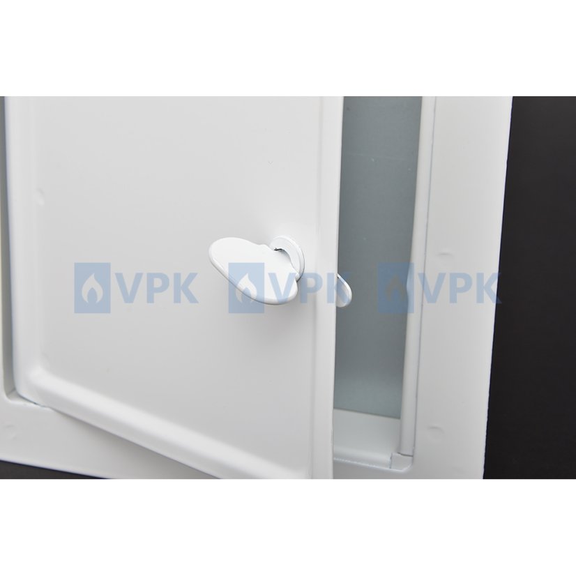 Komínové dvierka 140x140 mm - biele (malé)