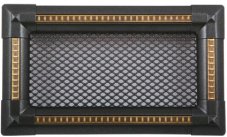 Ventilačná mriežka Exclusive 10x20 cm - grafit / mosadzná patina