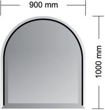 Podkladové sklo pod kamna - ATHINA 6 mm (1000 x 900 mm) Podkladové sklo pod kamna - ATHINA 6 mm (1000 x 900 mm)